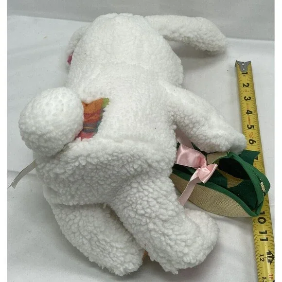 Winnie the Pooh 21" Plush White Easter Bunny & Basket Walt Disney Stuffed Animal - Picture 15 of 15